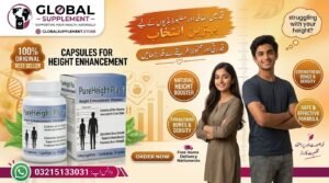 Pure Height Growth Plus 30 Capsules Bottle in Pakistan