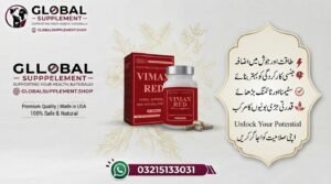 Vimax Red Capsules 60s original bottle for male stamina and vitality price in Pakistan
